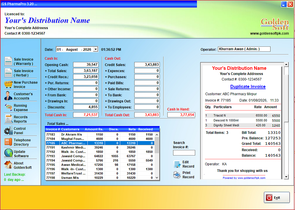 Pharma. Distribution