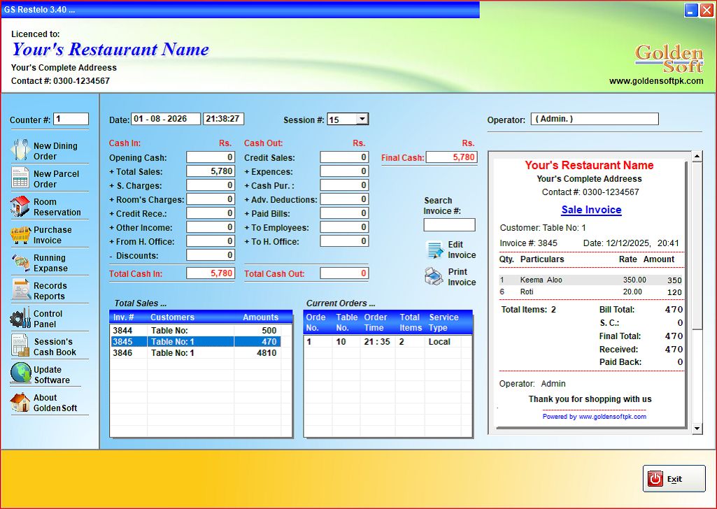 POS System Restaurant