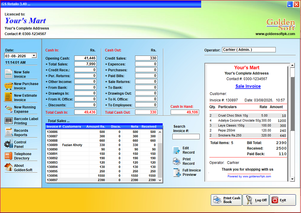 POS System General
